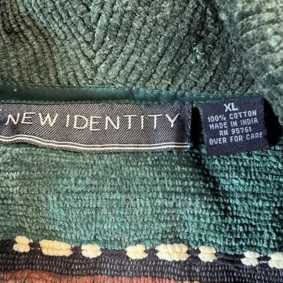 Vintage New Identity Jacket Tapestry Blazer Aztec Striped Womens Sz XL - Picture 2 of 5